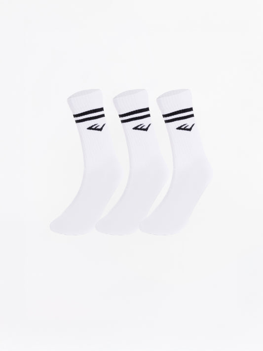 Everlast Stripe Econ 3'lü Beyaz Çorap