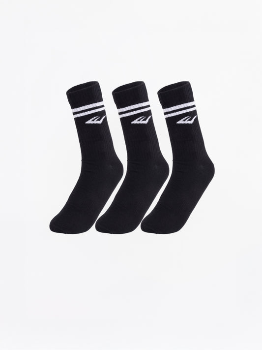 Everlast Stripe Econ 3'lü Siyah Çorap