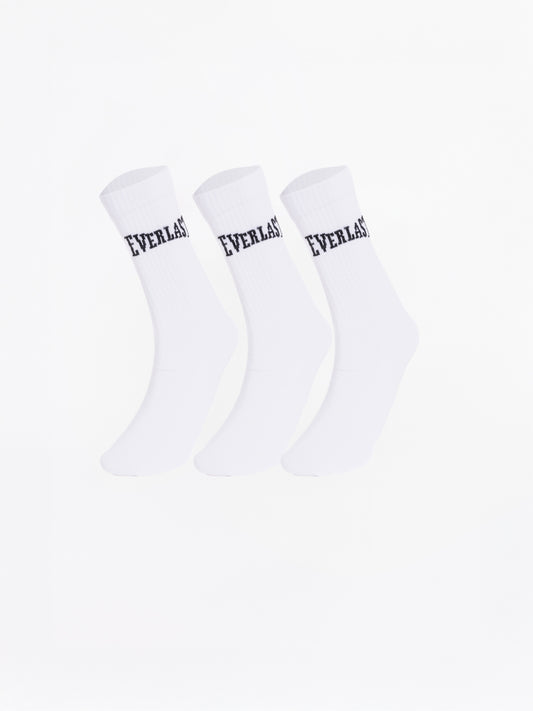 Everlast Classics 3'lü Beyaz Çorap