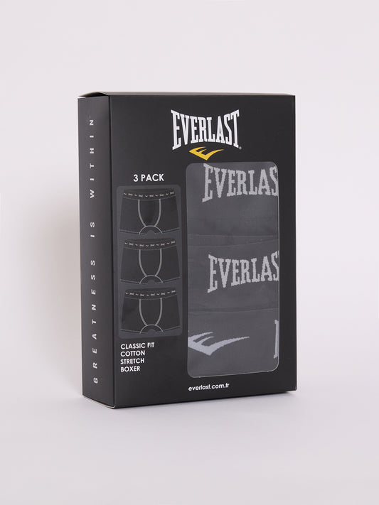 Everlast 3'lü Siyah Boxer