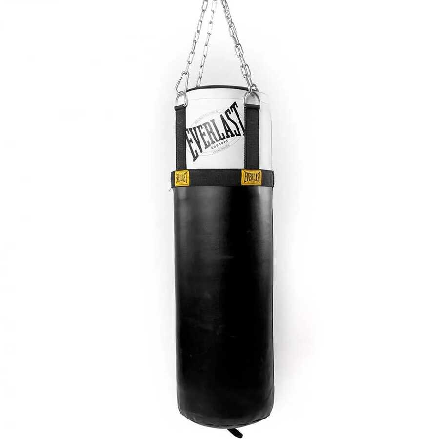 Everlast 1910 Heavy Bag 100 Lb Siyah/Beyaz Boks Torbası