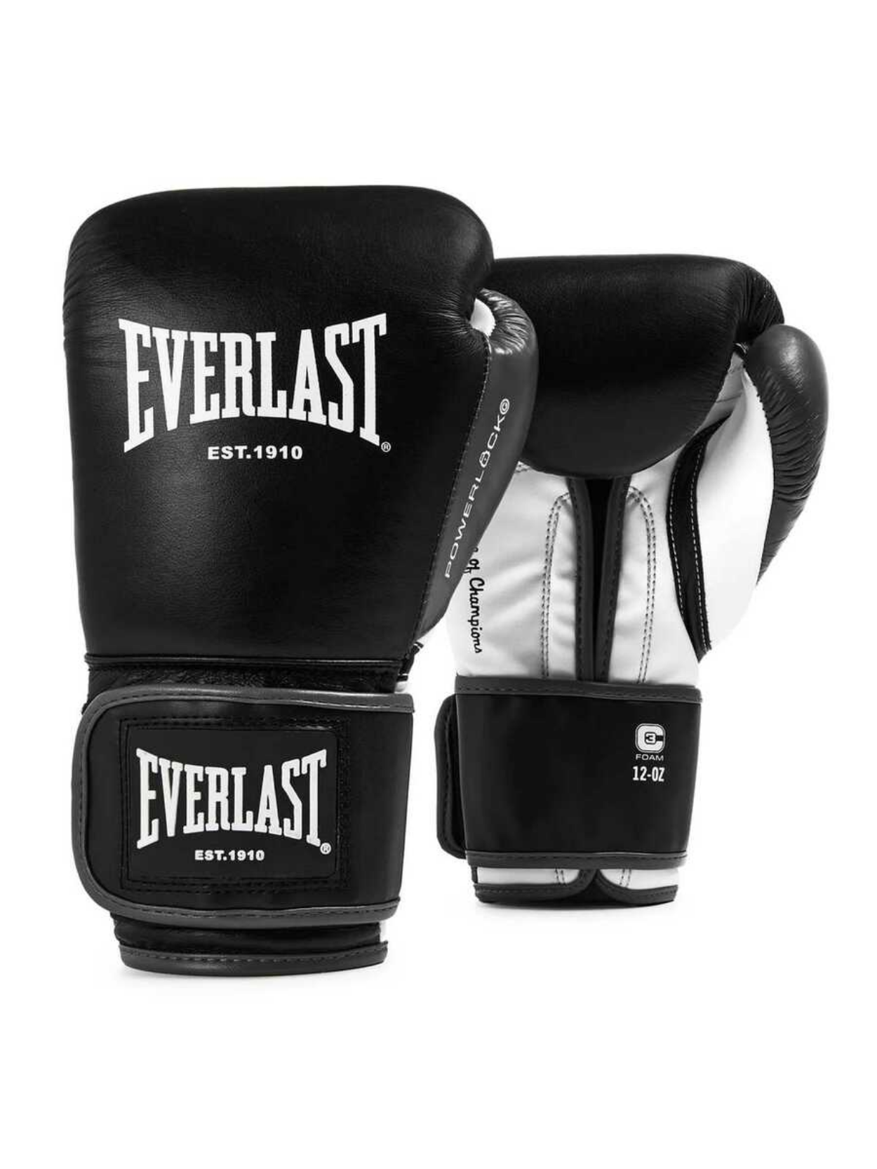 Everlast Powerlock OG Gelişmiş Siyah/Beyaz Antrenman Boks Eldiveni 