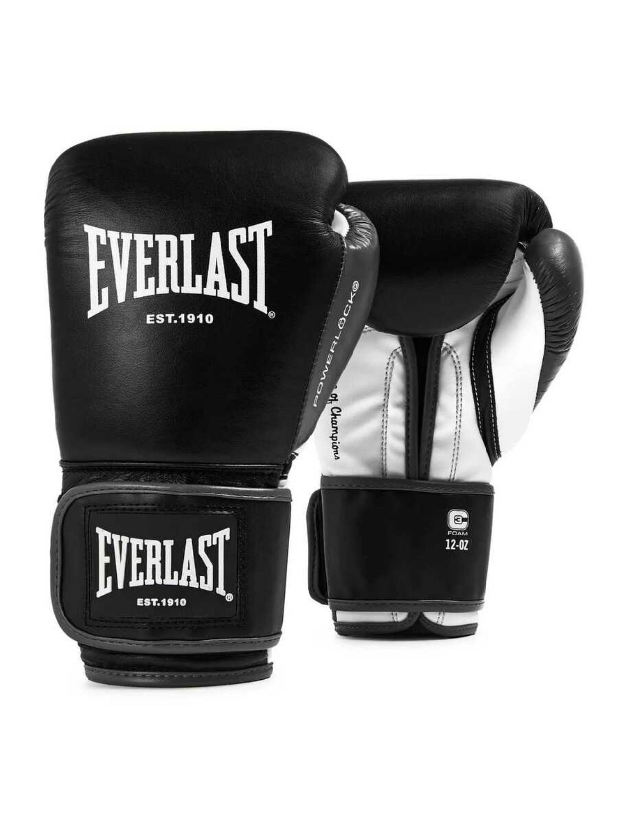Everlast Powerlock OG Gelişmiş Siyah/Beyaz Antrenman Eldiveni 
