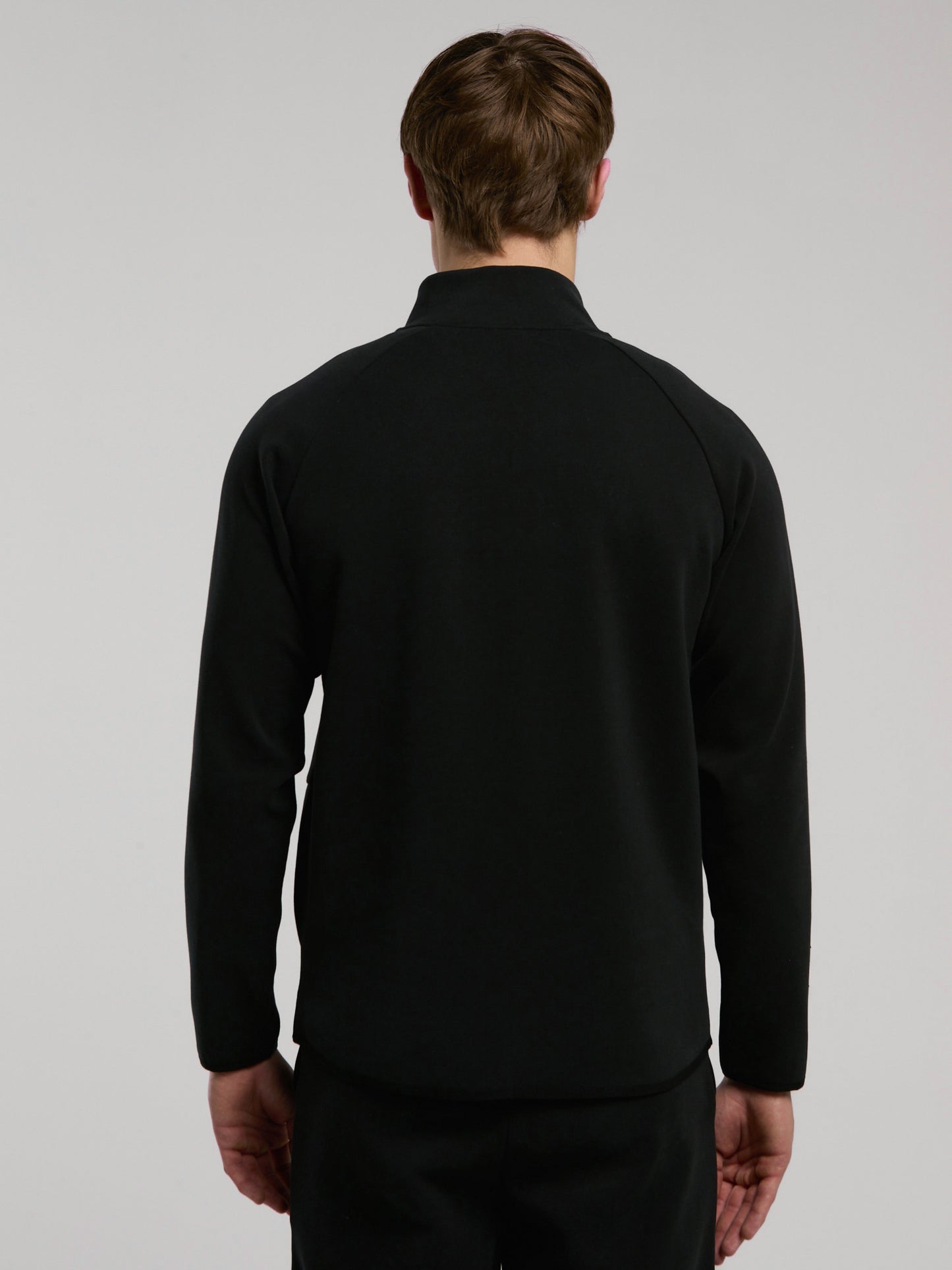 Ever Relaxed Regular Siyah Yüksek Yaka Erkek Full Zip Sweatshirt