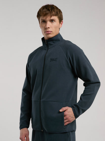 Ever Relaxed Regular Antrasit Yüksek Yaka Erkek Full Zip Sweatshirt