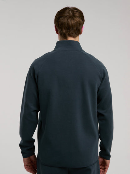 Ever Relaxed Regular Antrasit Yüksek Yaka Erkek Full Zip Sweatshirt