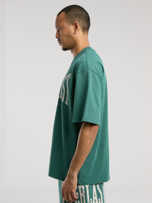 Everlast Authentic Boxing Oversize Koyu Yeşil Erkek Tişört