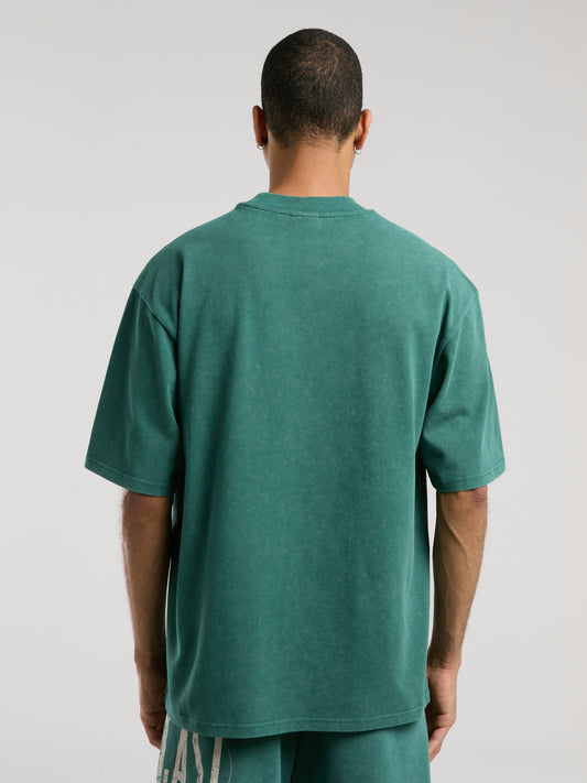 Everlast Authentic Boxing Oversize Koyu Yeşil Erkek Tişört