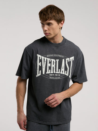 Everlast Authentic Boxing Oversize Antrasit Erkek Tişört