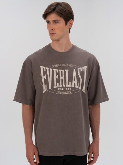 Everlast Authentic Boxing Oversize Koyu Vizon Erkek Tişört
