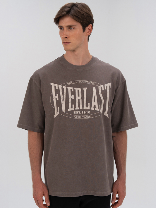 Everlast Authentic Boxing Oversize Koyu Vizon Erkek Tişört
