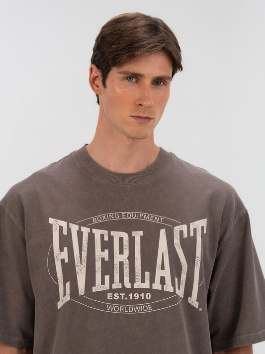 Everlast Authentic Boxing Oversize Koyu Vizon Erkek Tişört