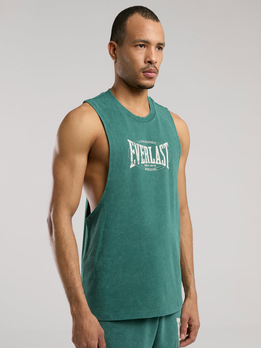 Everlast Authentic Boxing Oversize Koyu Yeşil Erkek Atlet