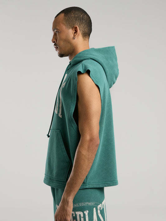 Everlast Authentic Boxing Oversize Koyu Yeşil Kolsuz Erkek Sweatshirt