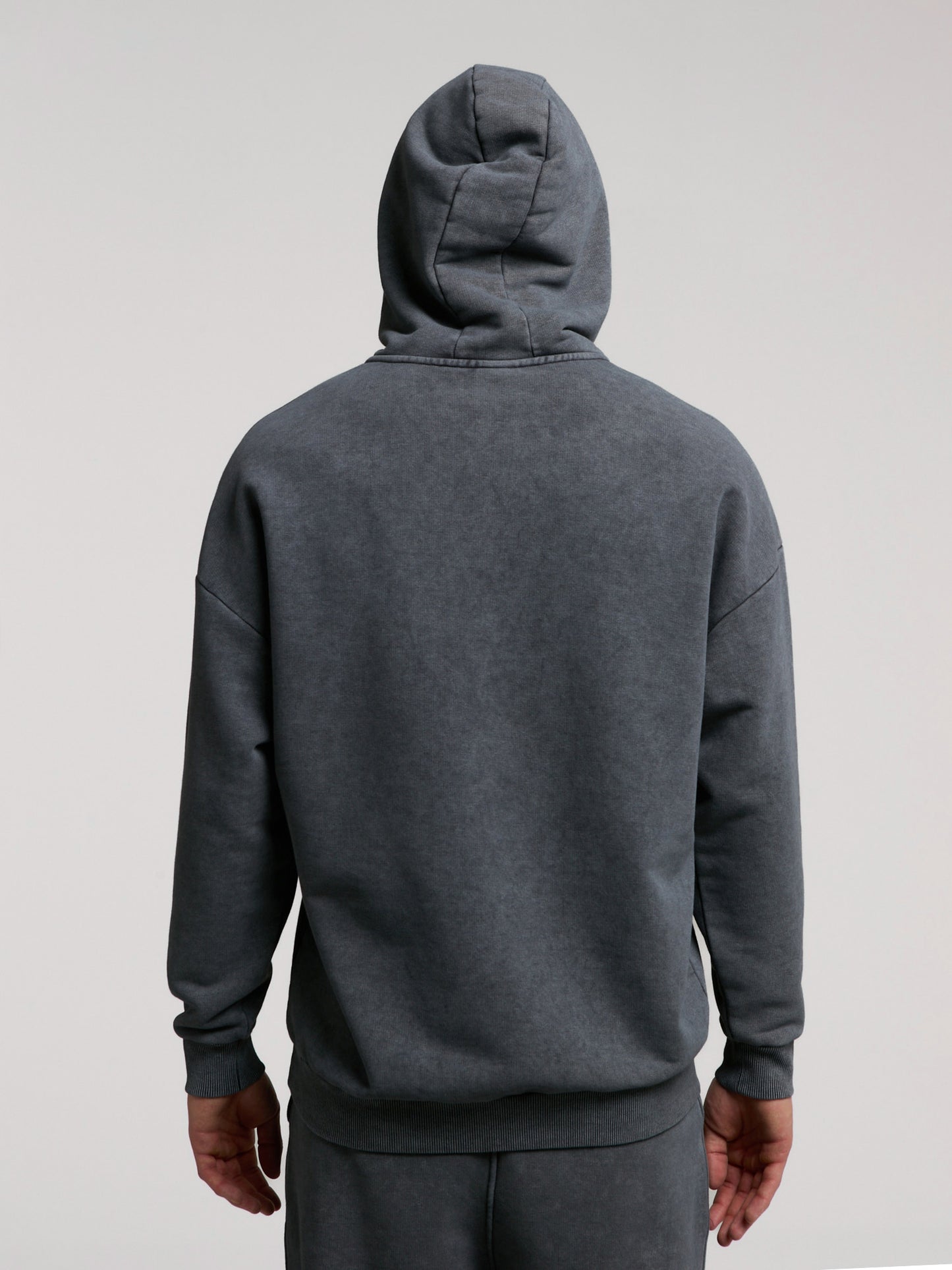 Everlast Authentic Boxing Oversize Antrasit Erkek Kapüşonlu Sweatshirt