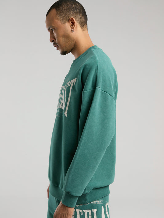 Everlast Authentic Boxing Oversize Koyu Yeşil Erkek Sweatshirt
