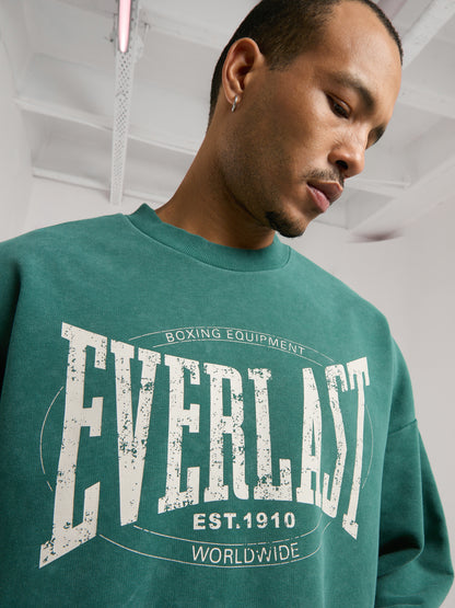 Everlast Authentic Boxing Oversize Koyu Yeşil Erkek Sweatshirt