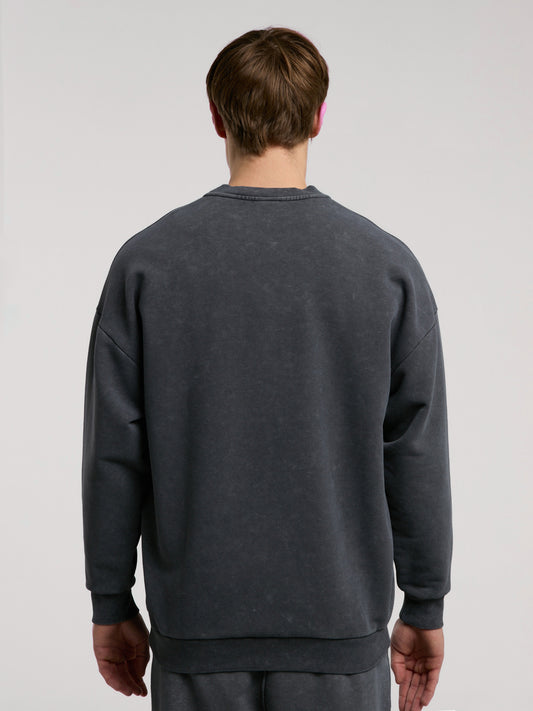 Everlast Authentic Boxing Oversize Antrasit Erkek Sweatshirt