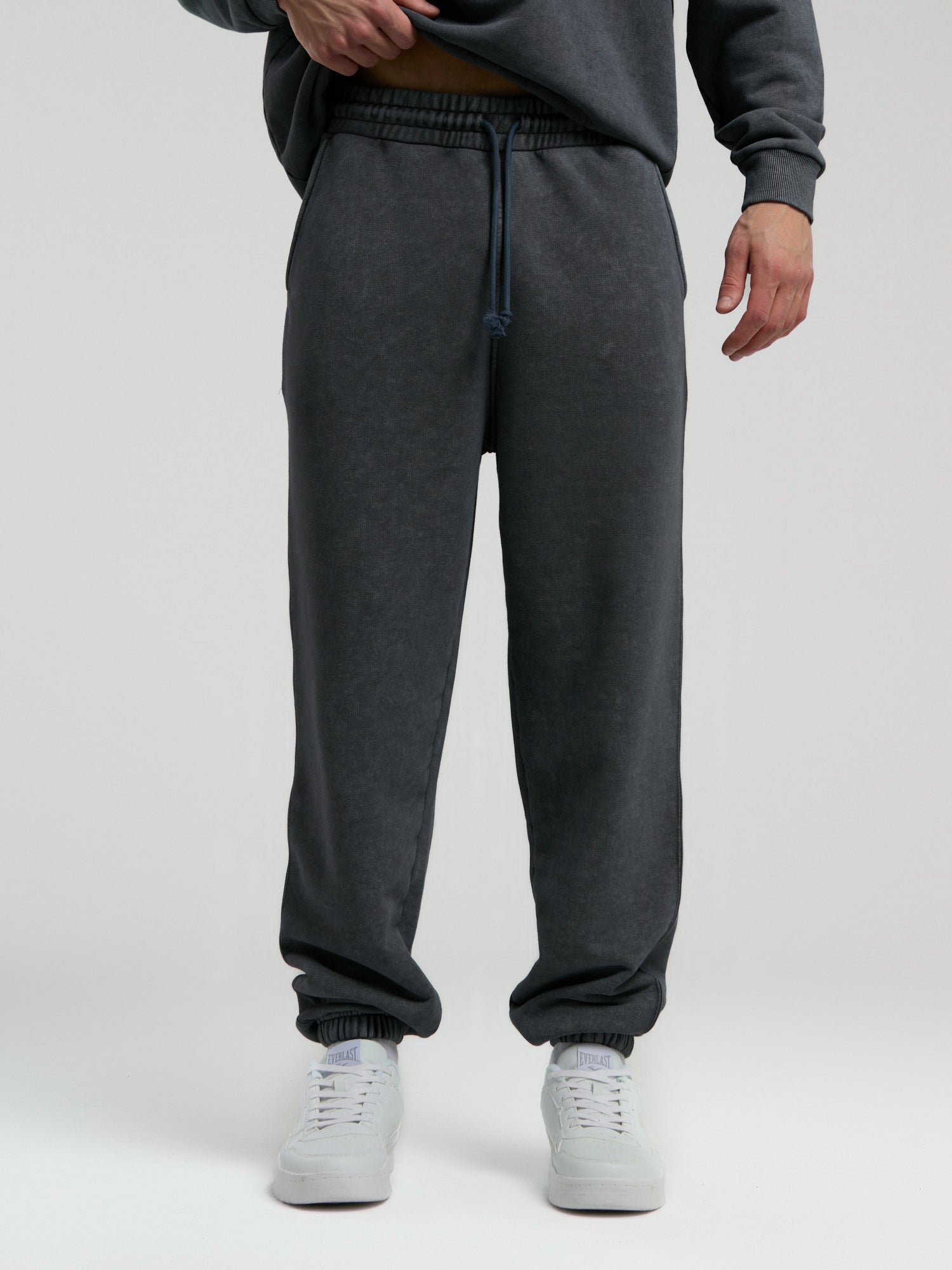 BOXING マルコ・アントニオ・バレラ EVERLASTスタッフジャージ上下 Everlast Authentic Boxing Oversize Antrasit Erkek Eşofman Altı