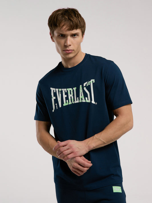 Everlast Boxing Club Logo Lacivert Erkek Tişört