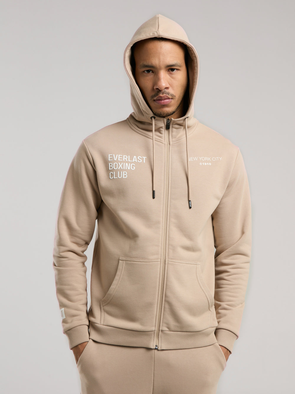 Everlast Boxing Club Regular Kum Erkek Full Zip Kapüşonlu Sweatshirt