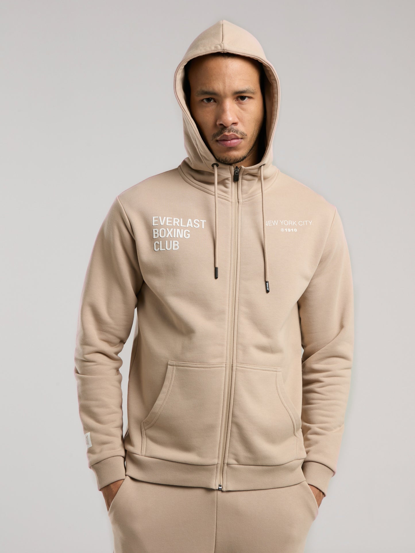 Everlast Boxing Club Regular Kum Erkek Full Zip Kapüşonlu Sweatshirt