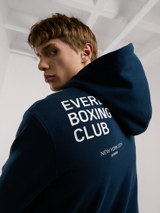 Everlast Boxing Club Regular Lacivert Erkek Full Zip Kapüşonlu Sweatshirt