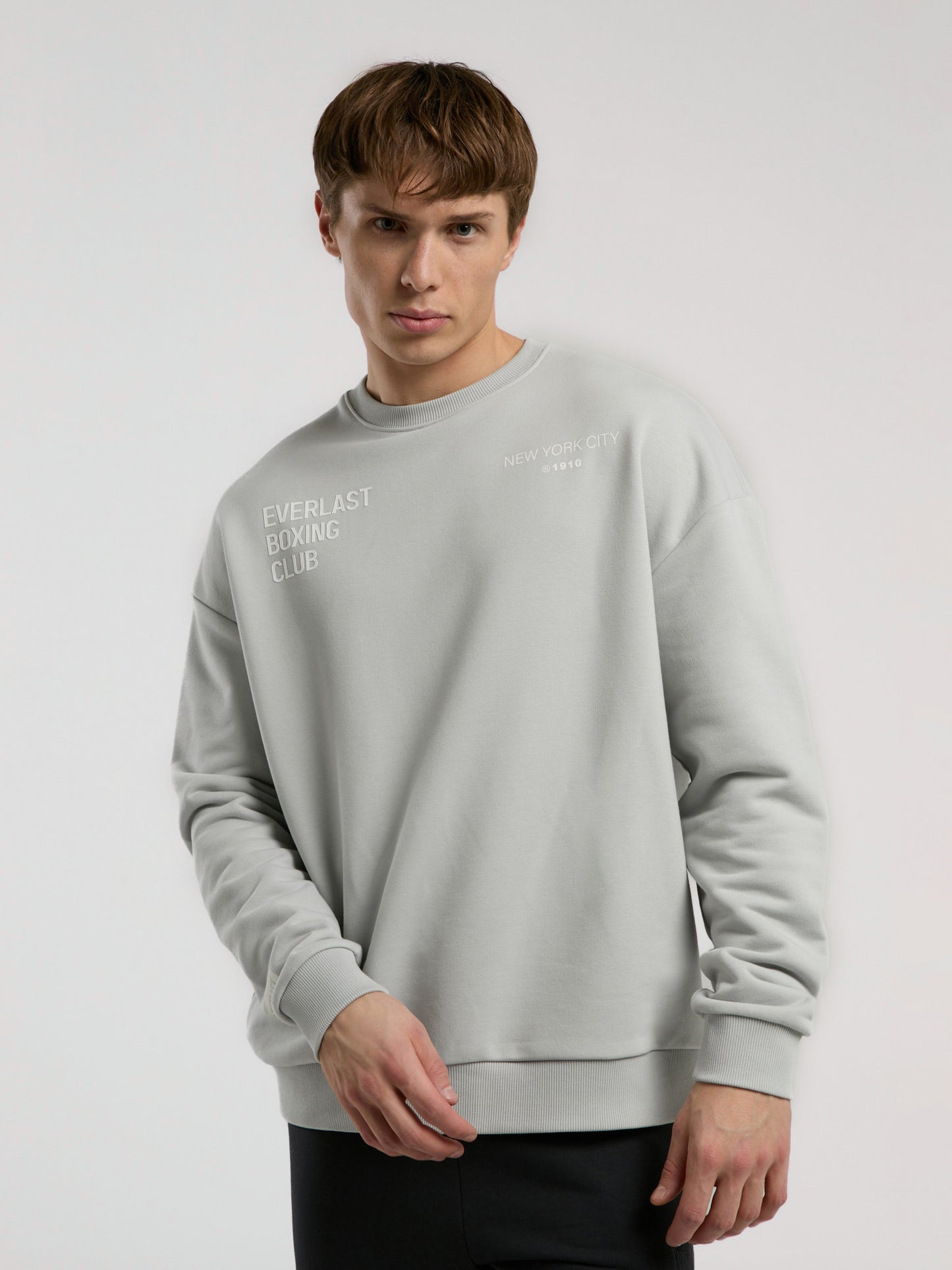 Everlast Boxing Club Açık Gri Erkek Sweatshirt