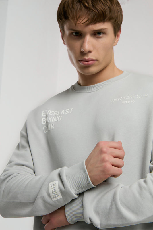 Everlast Boxing Club Açık Gri Erkek Sweatshirt