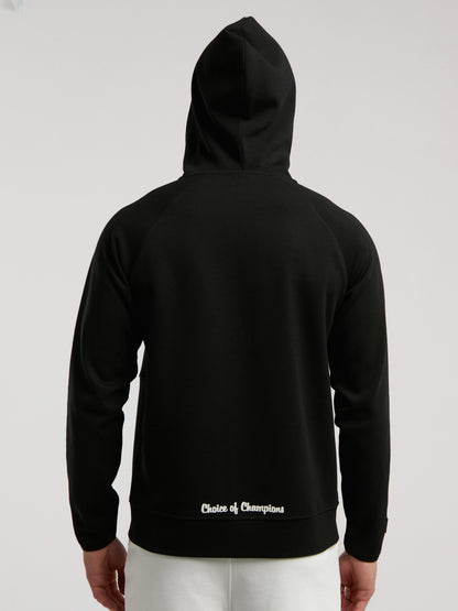 Everlast Champions Collection Siyah Erkek Yüksek Yaka Full Zip Kapüşonlu Sweatshirt