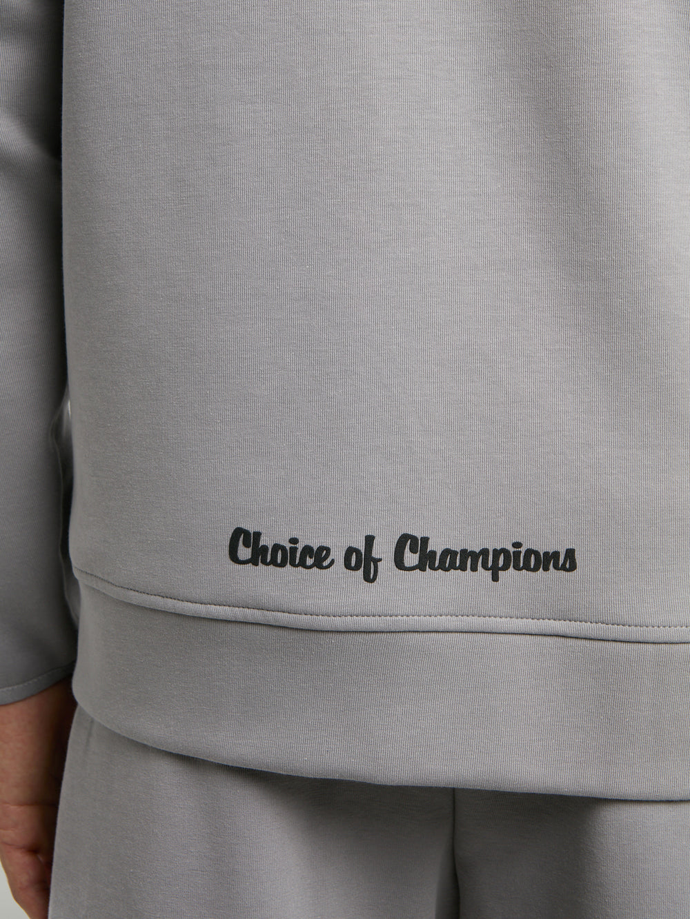 Everlast Champions Collection Gri Erkek Yüksek Yaka Full Zip Kapüşonlu Sweatshirt