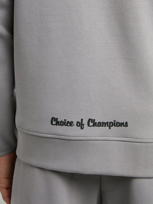 Everlast Champions Collection Gri Erkek Yüksek Yaka Full Zip Kapüşonlu Sweatshirt