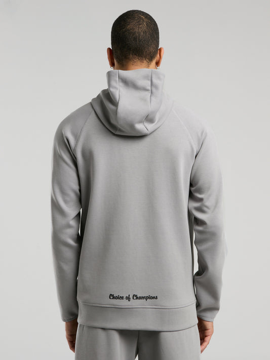 Everlast Champions Collection Gri Erkek Yüksek Yaka Full Zip Kapüşonlu Sweatshirt