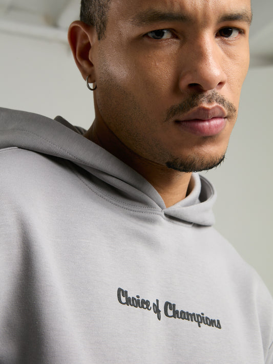 Everlast Champions Collection Gri Erkek Kapüşonlu Sweatshirt