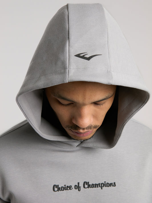 Everlast Champions Collection Gri Erkek Kapüşonlu Sweatshirt