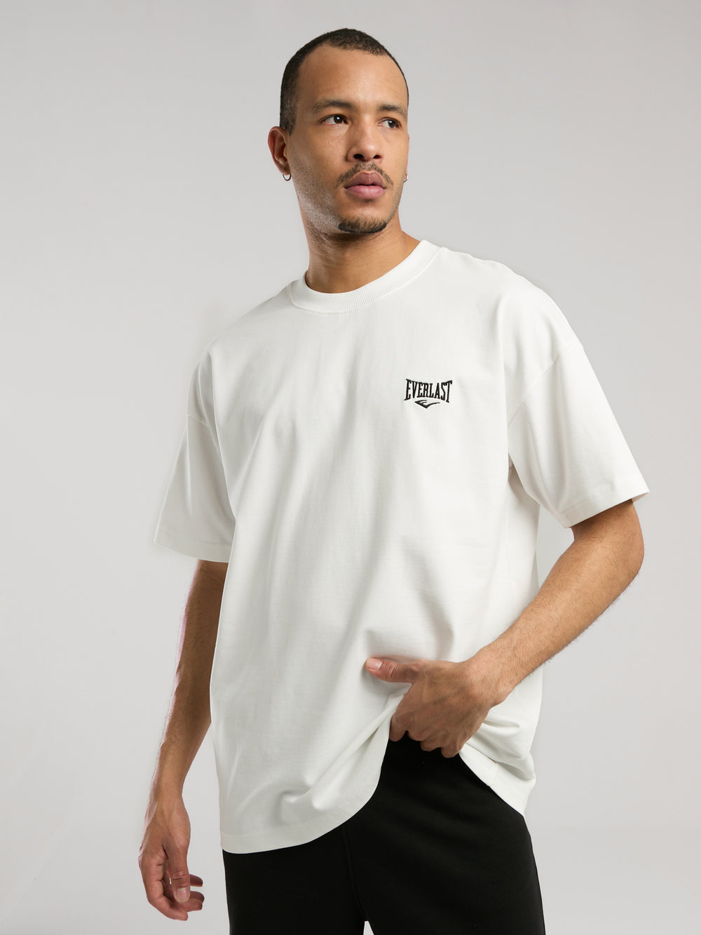 Ever Essentials Oversize Beyaz Erkek Tişört