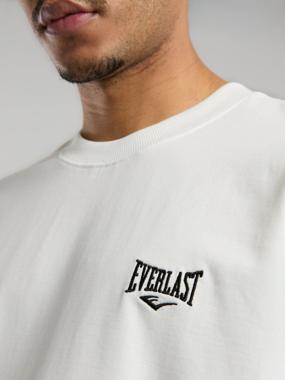 Ever Essentials Oversize Beyaz Erkek Tişört