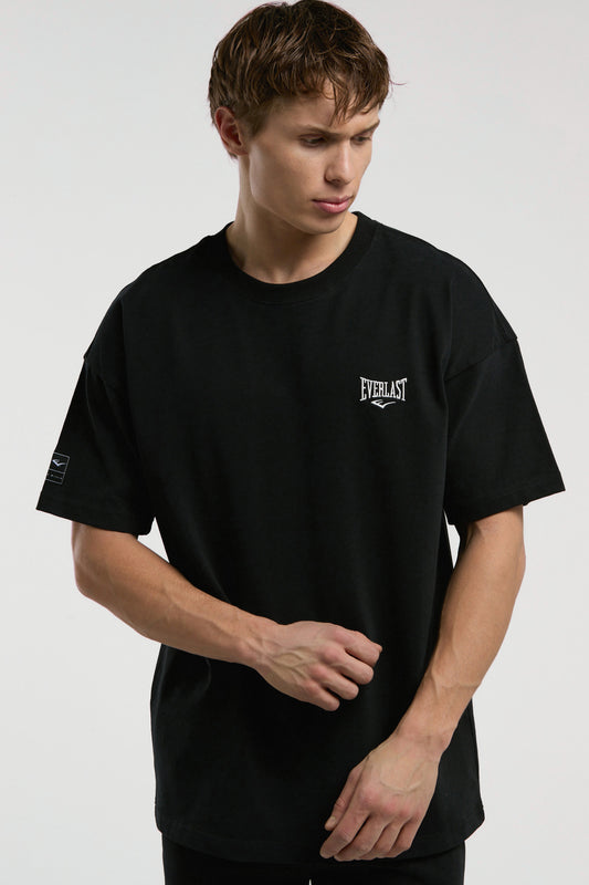 Ever Essentials Oversize Siyah Erkek Tişört