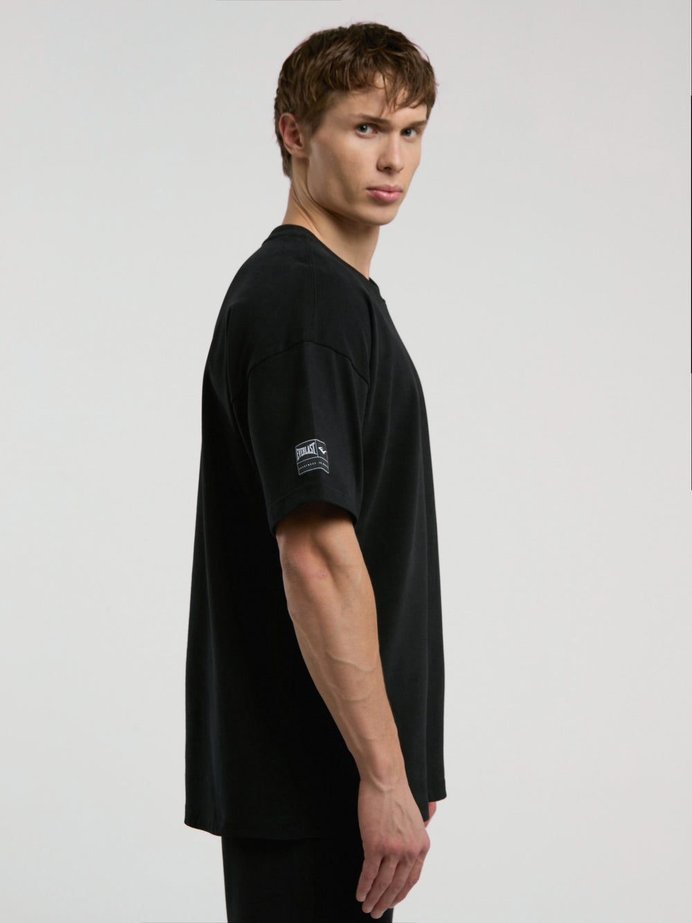 Ever Essentials Oversize Siyah Erkek Tişört