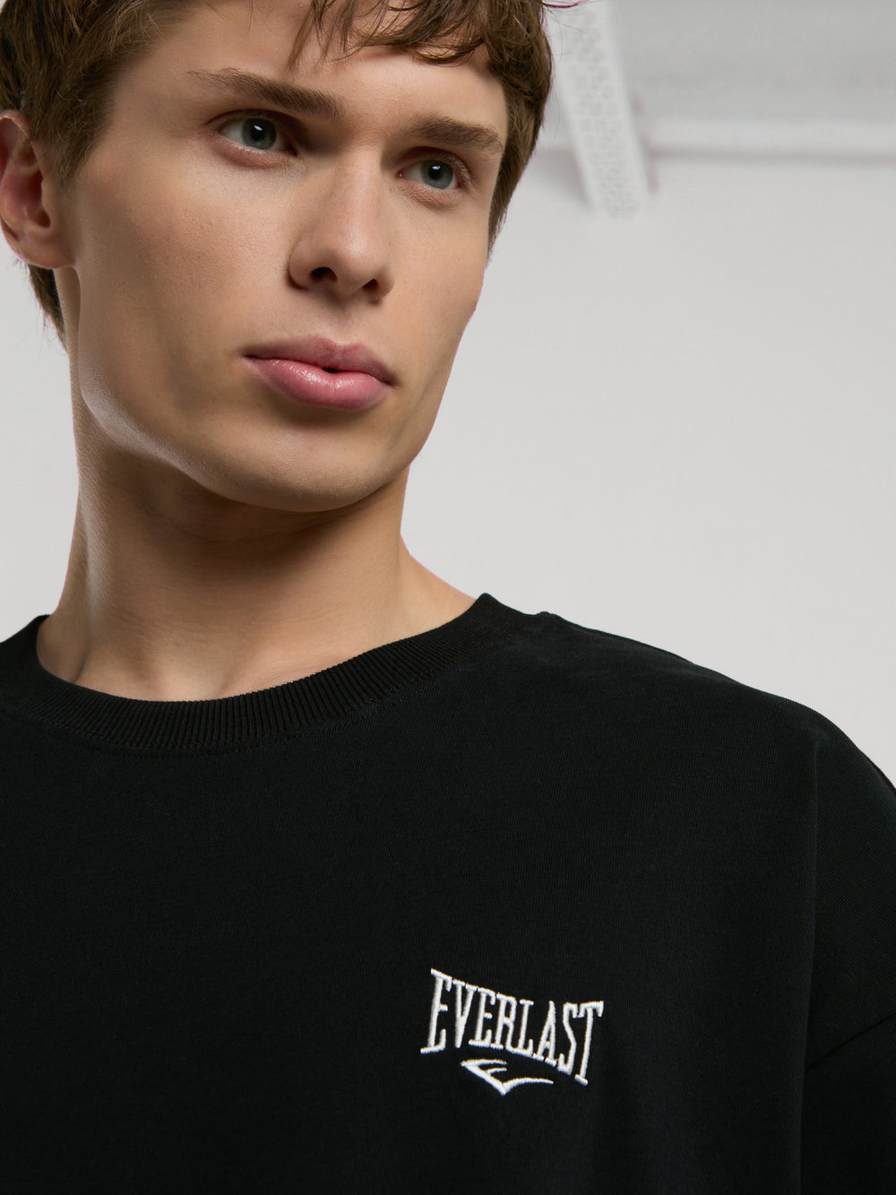 Ever Essentials Oversize Siyah Erkek Tişört