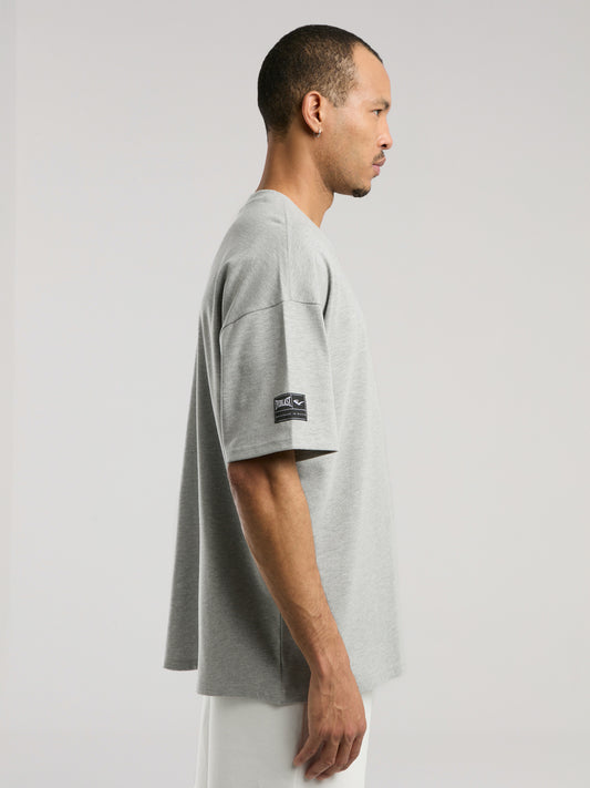 Ever Essentials Oversize Gri Melanj Erkek Tişört