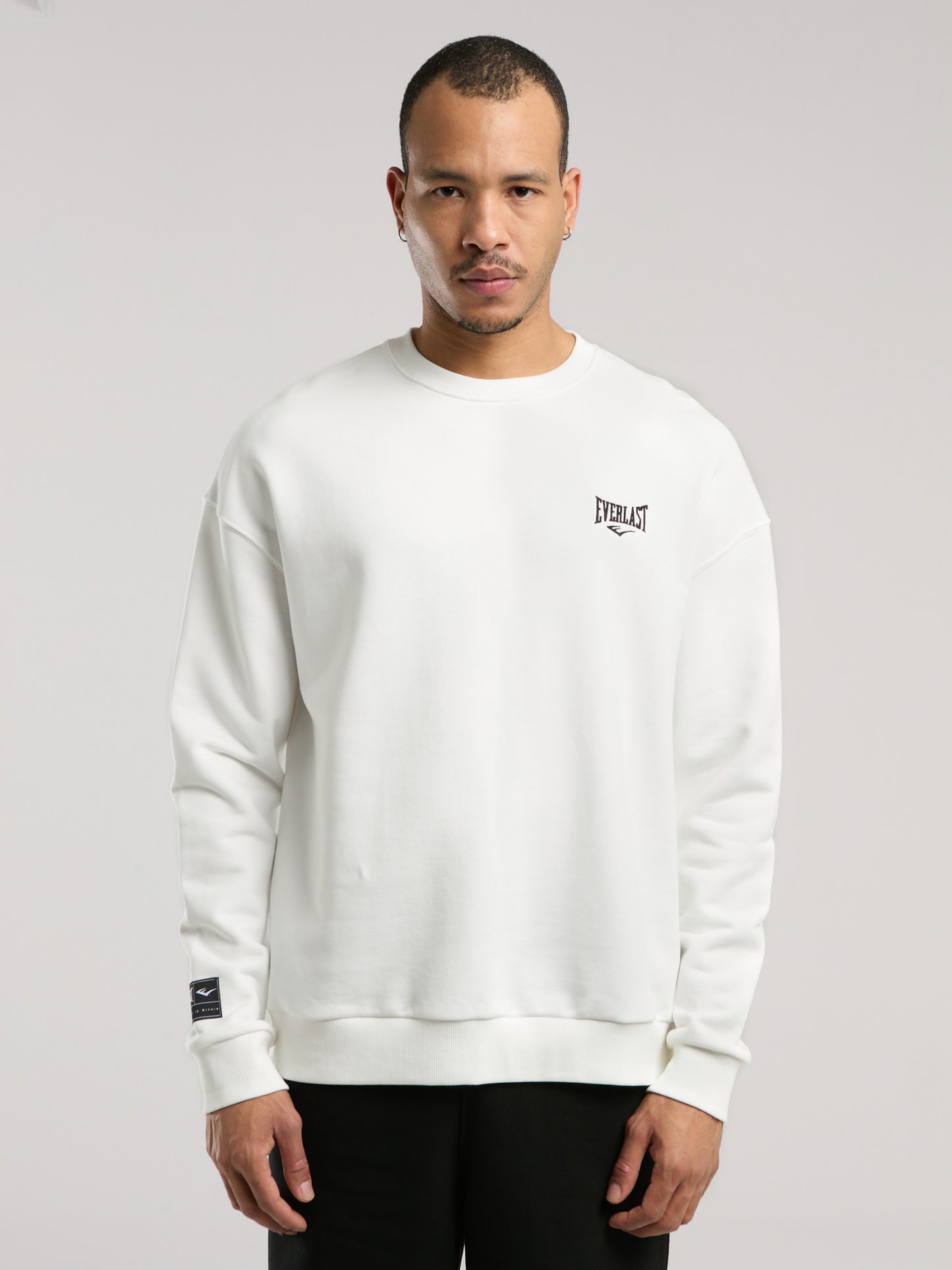 Ever Essentials Comfort Beyaz Erkek Sweatshirt