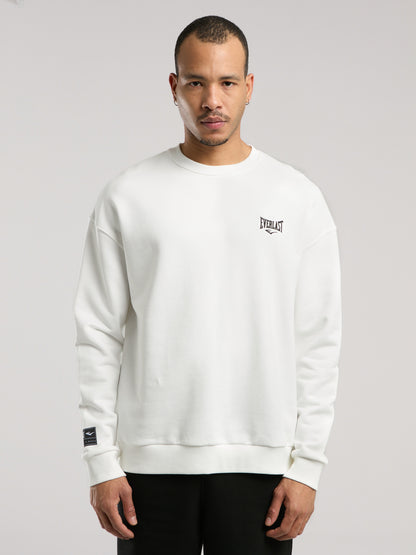 Ever Essentials Comfort Beyaz Erkek Sweatshirt