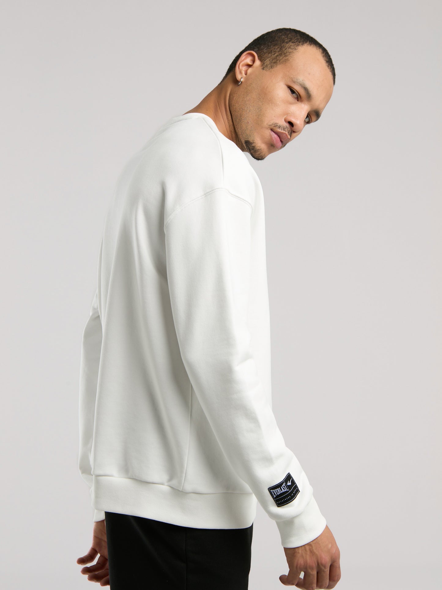 Ever Essentials Comfort Beyaz Erkek Sweatshirt