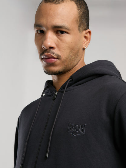 Ever Essentials Regular Antrasit Erkek Kapüşonlu Full Zip Sweatshirt