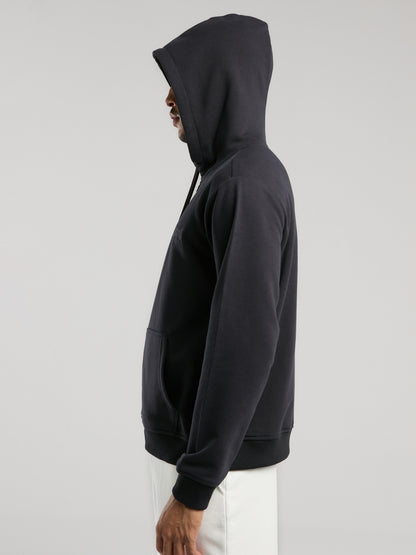 Ever Essentials Regular Antrasit Erkek Kapüşonlu Full Zip Sweatshirt