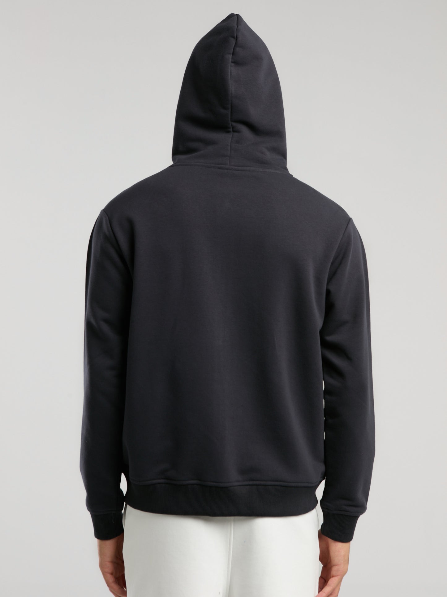Ever Essentials Regular Antrasit Erkek Kapüşonlu Full Zip Sweatshirt