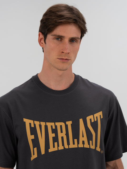 Ever Classics Comfort Logo Gri Erkek Tişört