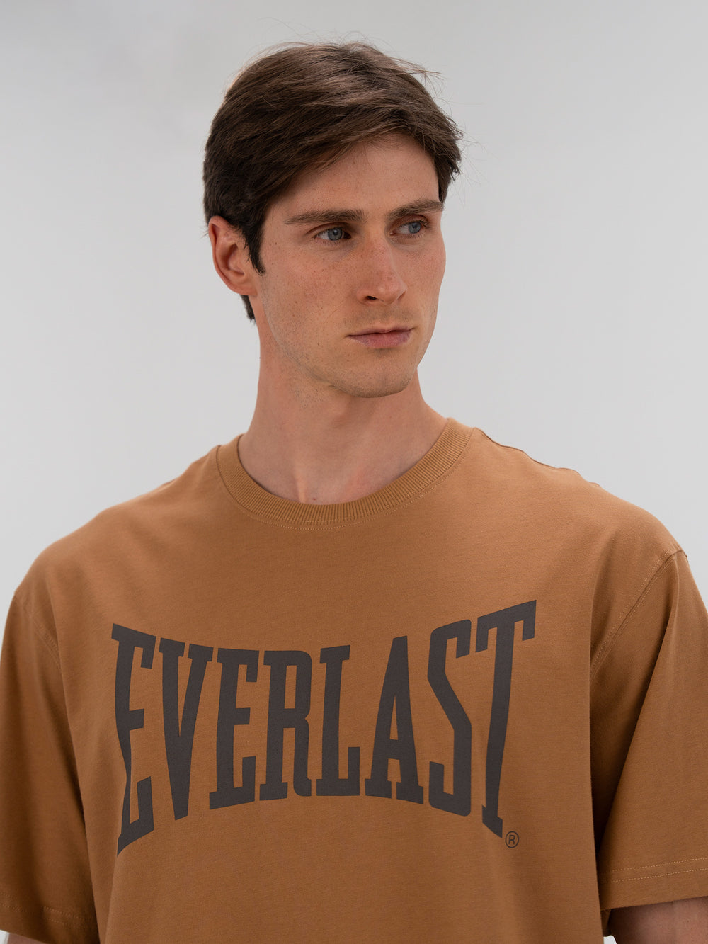 Ever Classics Comfort Logo Koyu Bej Erkek Tişört