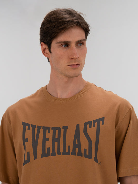 Ever Classics Comfort Logo Koyu Bej Erkek Tişört